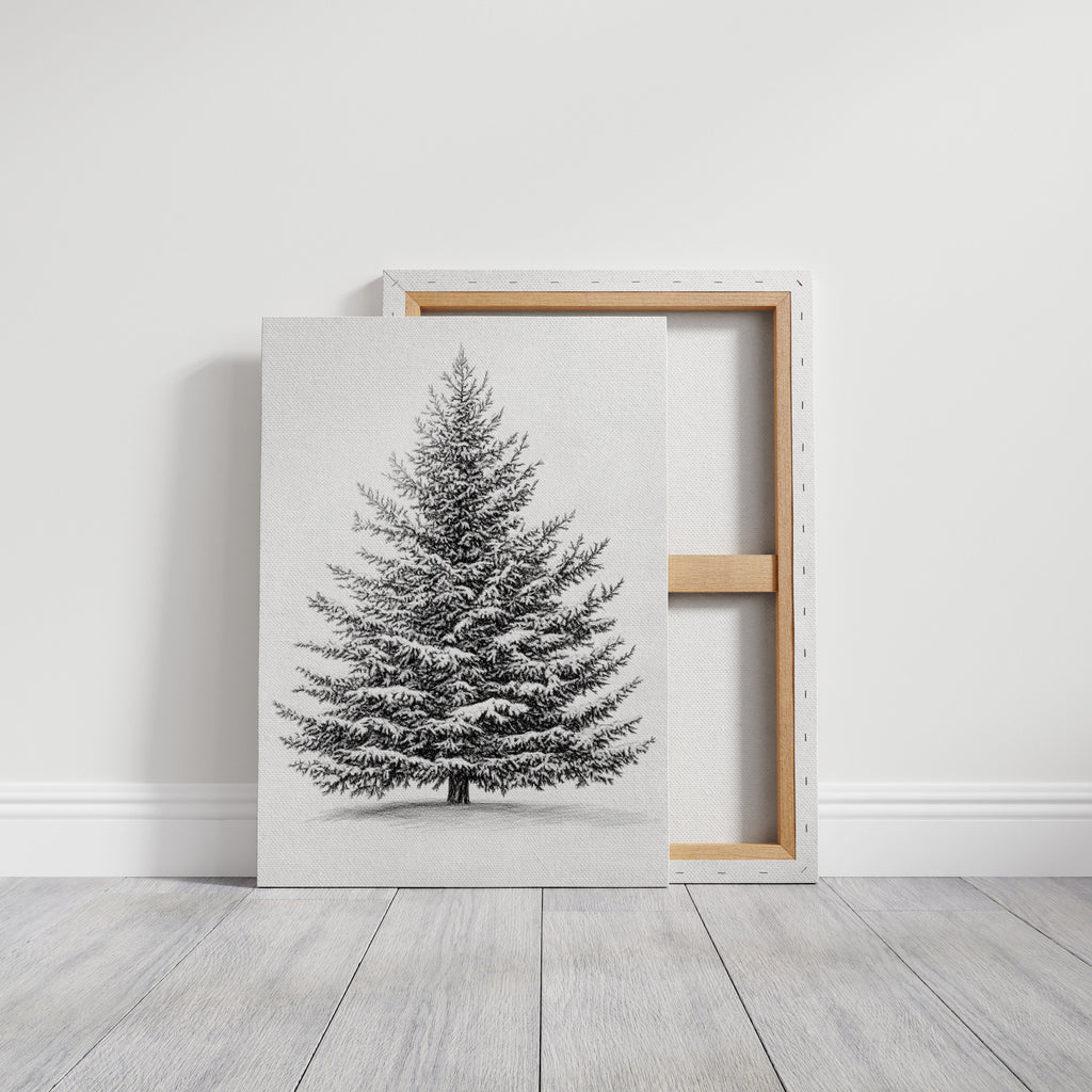 A Blanket Of White Snow-Covered Pine