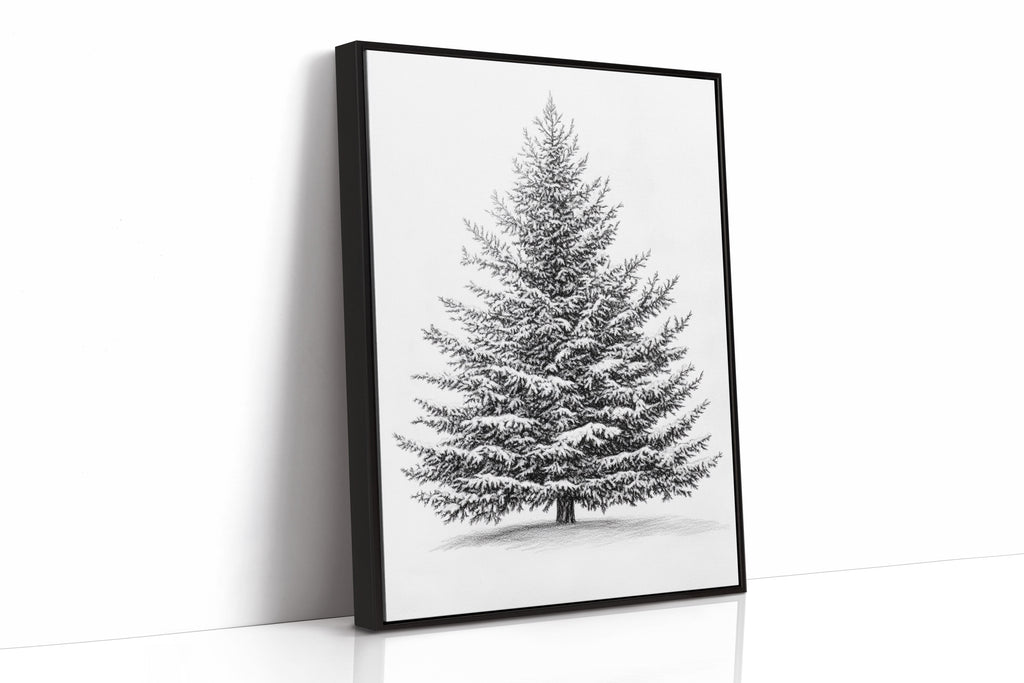 A Blanket Of White Snow-Covered Pine