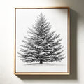 A Blanket Of White Snow-Covered Pine