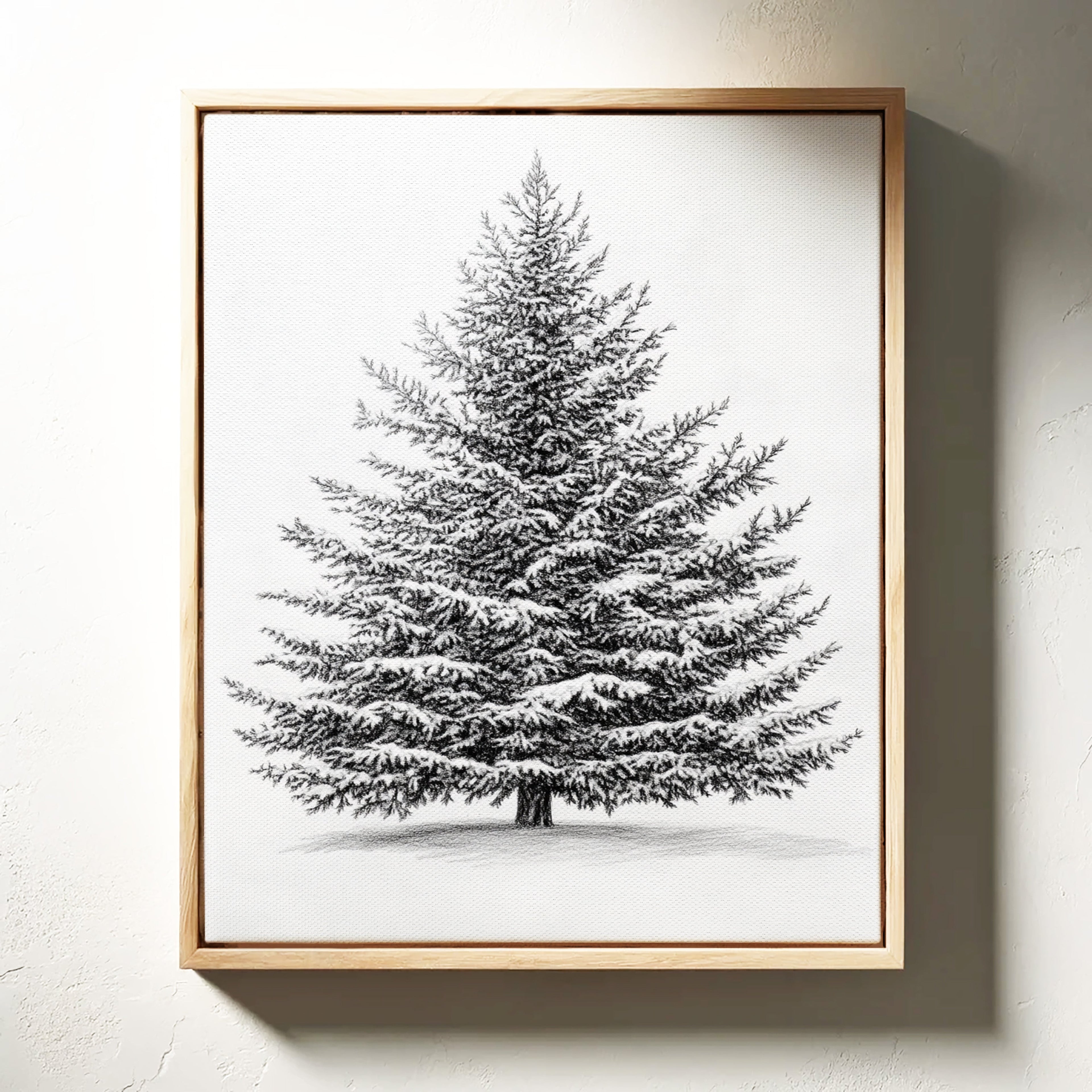 A Blanket Of White Snow-Covered Pine