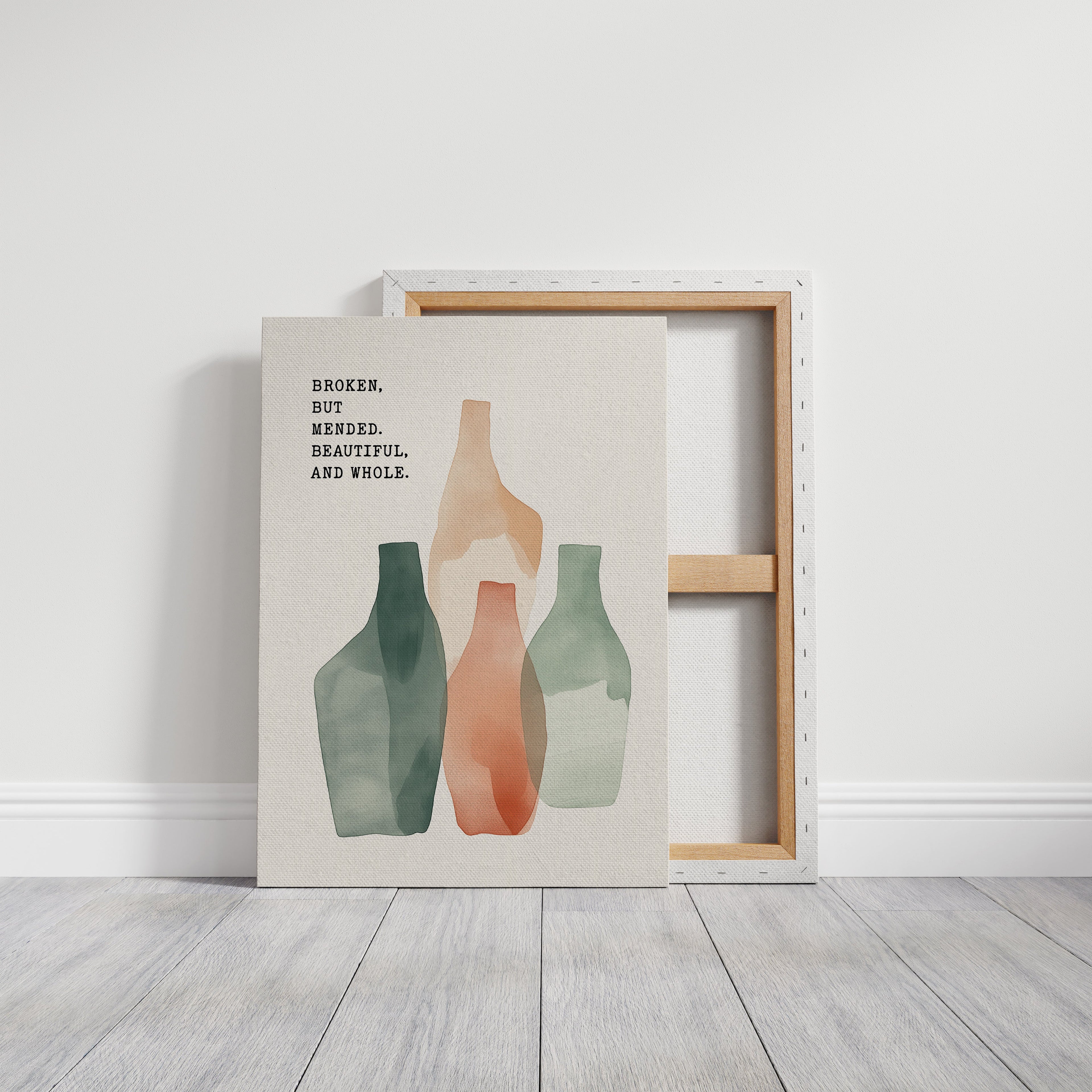 Broken Yet Beautiful Watercolor Vessels