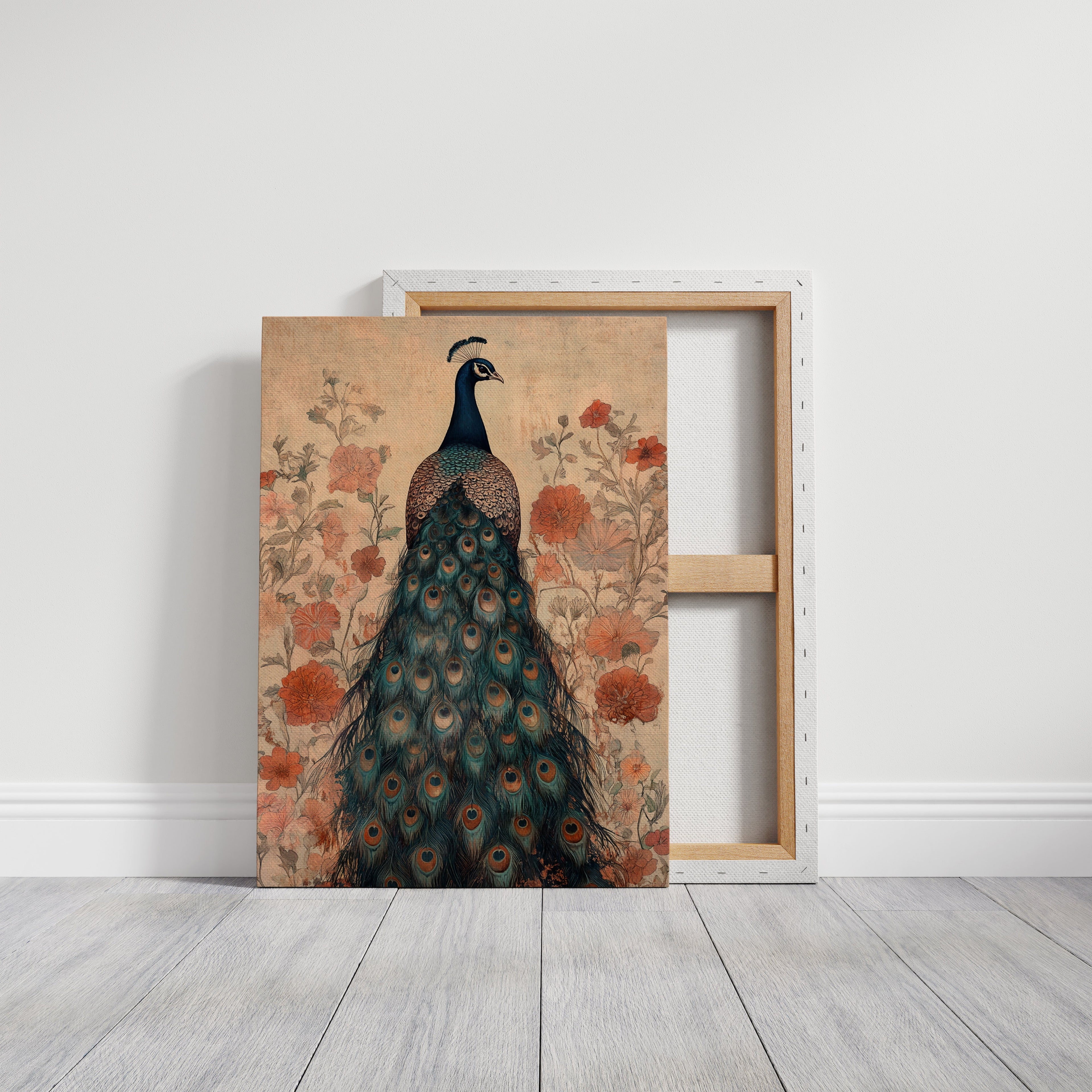 Antique Elegance with Scarlet Bloom