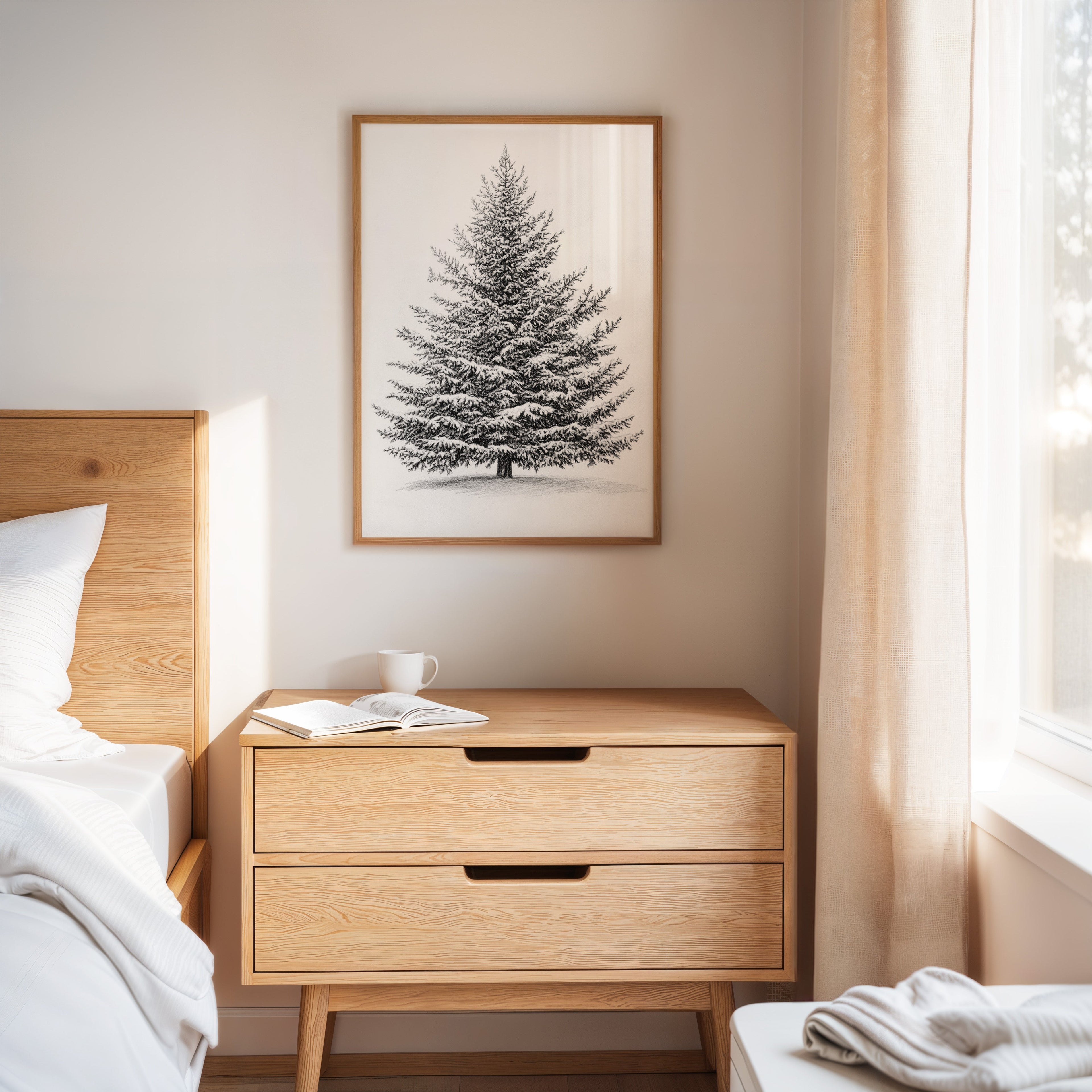 A Blanket Of White Snow-Covered Pine
